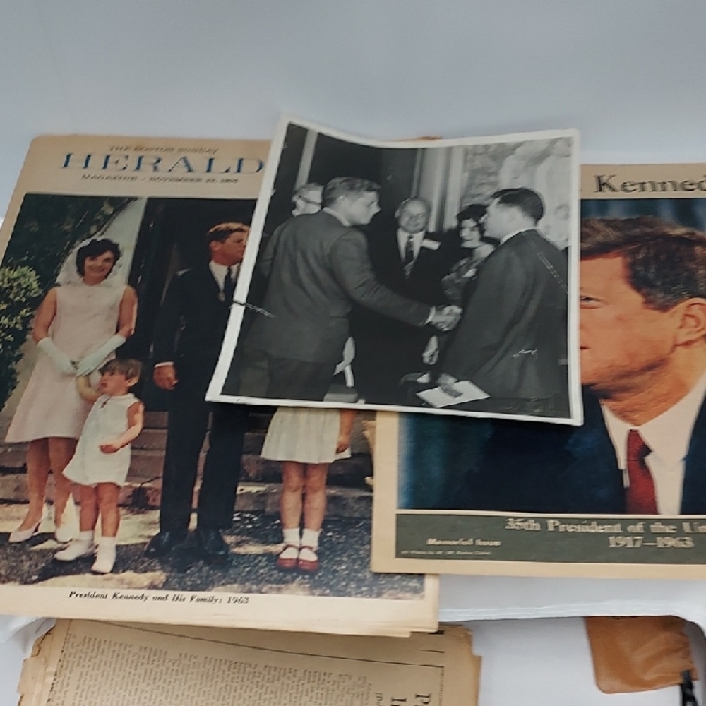 Vintage Kennedy Newspapers Memorabilia Collection from 1963